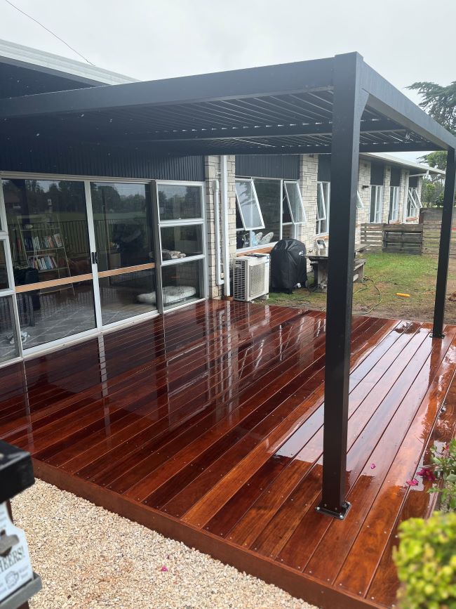 Completed deck