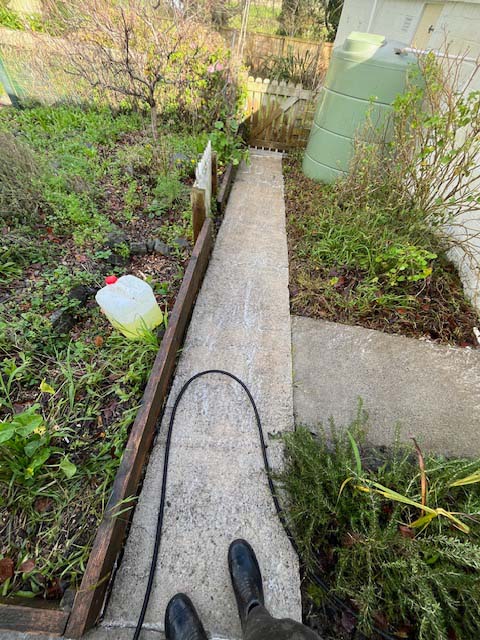 Driveway cleaning after